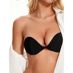 2pc Ladies' Waterproof Thickened Silicone Breast Petals For Small Breast Lift Up & Push In, Supports Fuller Bust, Invisible Bonded Bras, Invisible Backless Adhesive Bras,Strapless Bonded Bras, Bra Stickers For Women's Lingerie And Backless Dresses