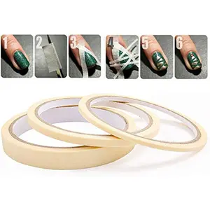 3pcs/Set Nail Art Tape Roll Wrap Adhesive Decoration Edge Guide Tips Design Stickers Manicure Tool Stripe Creative Masking Pattern 20m Per Roll French Manicure Tips Masking Tapes 3/5/12mm