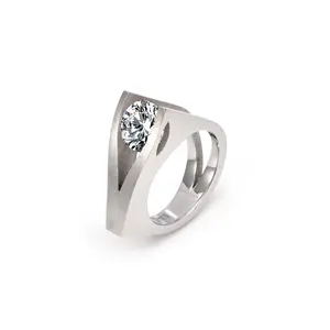 RG095W B.Tiff Tension Wishbone 2 ct Solitaire Ring