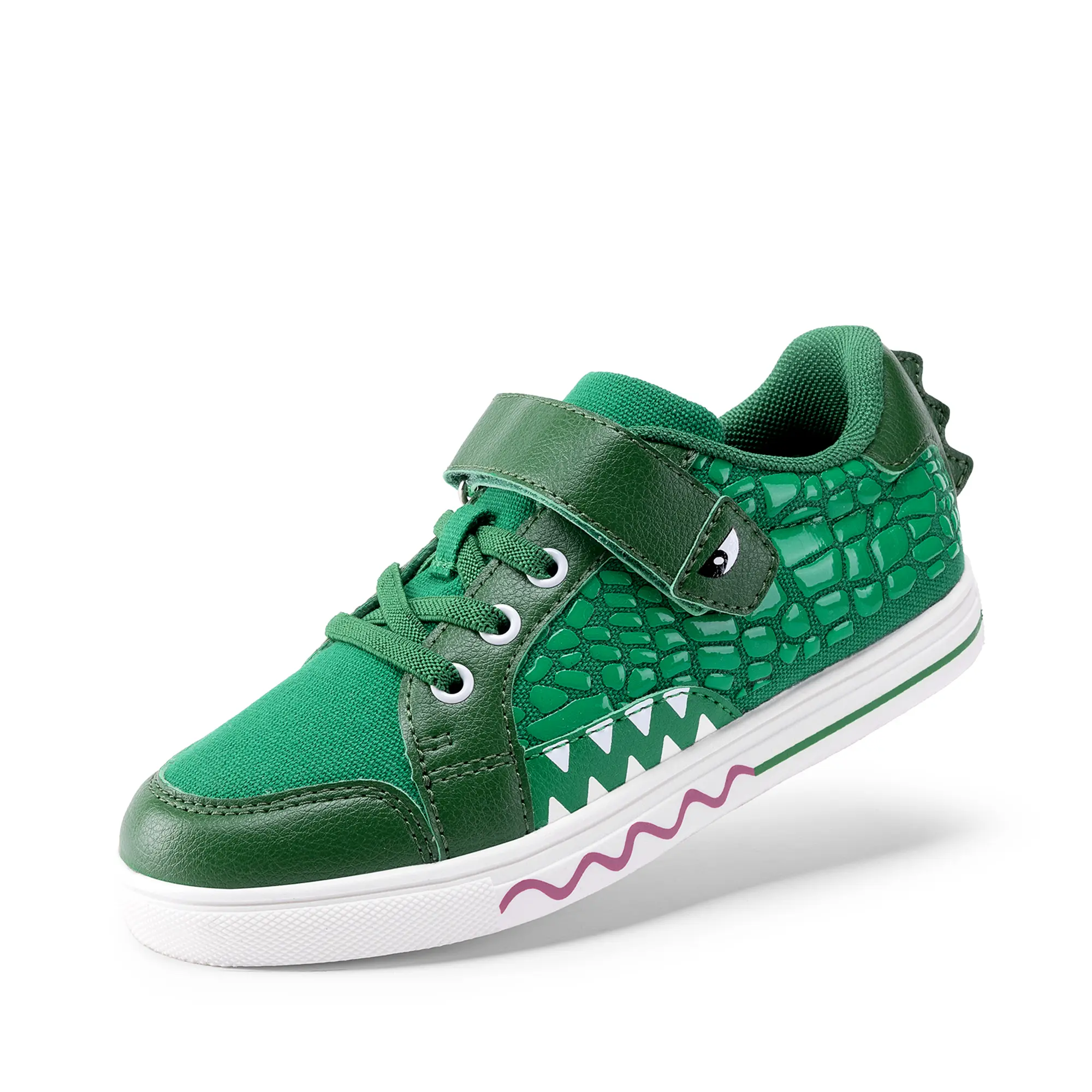DREAM PAIRS Unisex Little Kids' Toddler Non-Slip Hook-and-Loop Trainer Sneakers, Child Sized-Toddler Size Dinosaur Casual Walking Shoes for Girls, Trainer Sneaker, Child Sized Trainers