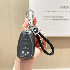for Chevy Key Fob Shell with Keychain Fits for Chevrolet Equinox Malibu Cruze Traverse Camaro Trax Blazer Volt Bolt Key Vehicle Accessories