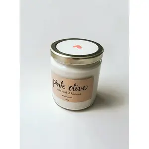 Sea Salt & Hibiscus Soy Candle, By Pink Olive