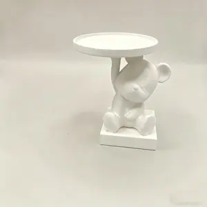 1PC 3D Small Bear Tray Jewelry Storage Ornament, Suitable for Jewelry, Keys, Wireless Headphones, Storage, Suitable for Small Items Placement, Home Ornaments, Commemorative Gifts, Birthday Gifts, Jewelry Trays