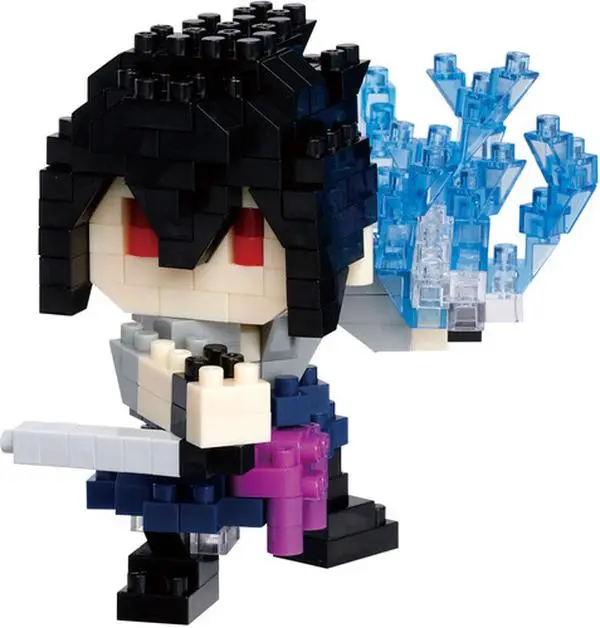Nanoblock - Naruto Shippuden - Character Collection - Sasuke Uchiha (Chidori) Building Kit  [COLLECTIBLES] Brick, Collectible