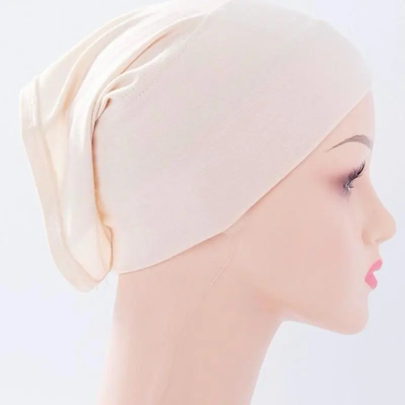Set of 5 Hijab Undercap Tube Cap Stretchy Breathable No Slip Comfortable Fit Seamless Soft Lightweight One Size Fits Most