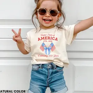 [Made in USA] Youth and Adult America 250th Anniversary Kids shirt, Patriotic Feminist 4th of July shirt for Kids, Independence day gift, Family clothing, Memorial Day Tee, Youth clothes, Unisex Classic Fit 100% Cotton Casual Tee