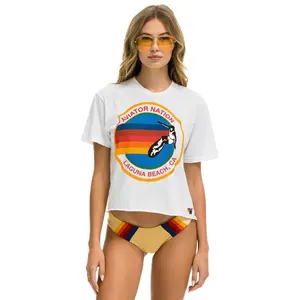 SIGNATURE LAGUNA BEACH BOYFRIEND TEE - WHITE