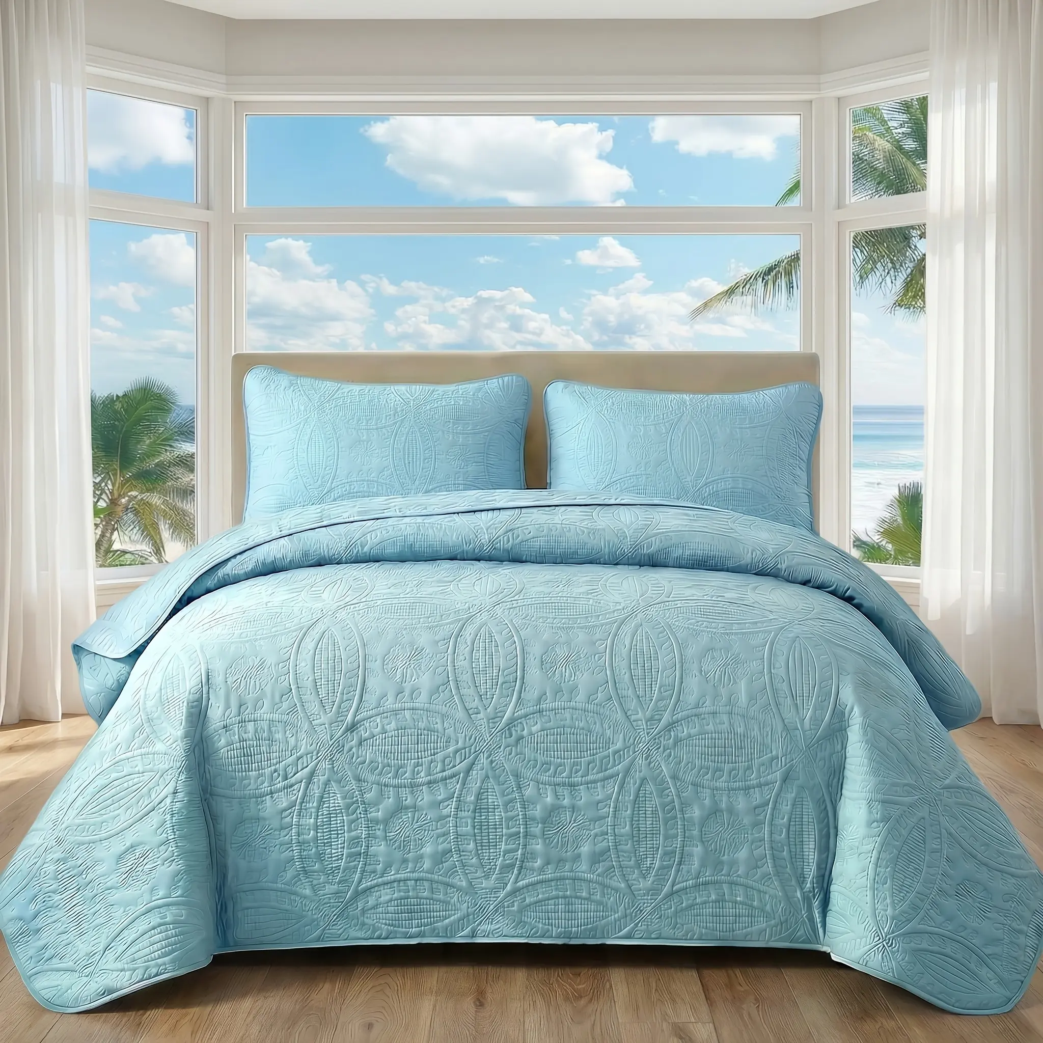 2/3pcs Quilt Cover Bedspread ( 1 Quilt+1 Or 2 Pillowcases), Soft And Skin-friendly, Hypoallergenic And Easy to Maintain, Machine Washable Without Deformation, Modern Minimalist Three-dimensional Coin Pattern, Next-day Delivery.