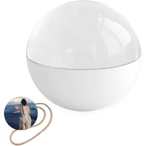 Custom Memory Orb Video Sphere (White) – Uploadable Photos/Videos | Personalized Sentimental Gift for Anniversaries, Birthdays & Weddings