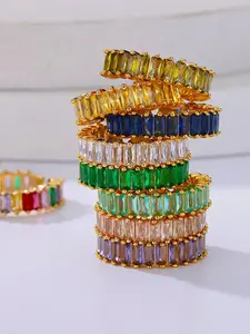 Vintage Zirconia Decor Ring, Stainless Steel Jewelry for Party, Daily Clothing Decor, Trendy All-match & Exquisite Jewelry for Birthday Gift, cubic zirconia rings, Statement Rings