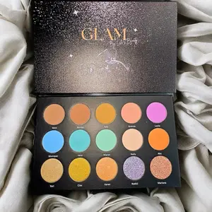Glam palette   10 tonos matte,3 shimmers y 2 hermosos colores Duocromatico