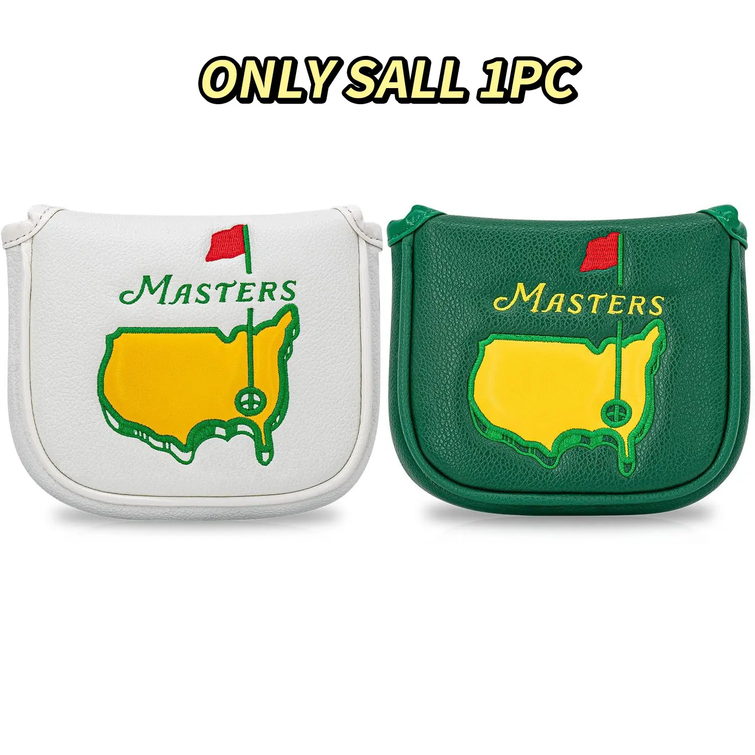 Golf Club Cover Putter Cover with Embroidery, Magnetic Closure, Durable Material, Unisex Outdoor Accessory, Perfect Gift, Golf Accessories, Golf Gear, Golf Equipment, Golf Supply