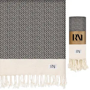 Mediterranean Boho Turkish Peshtemal Beach Bath Gym Yoga Towel 36” x 71”