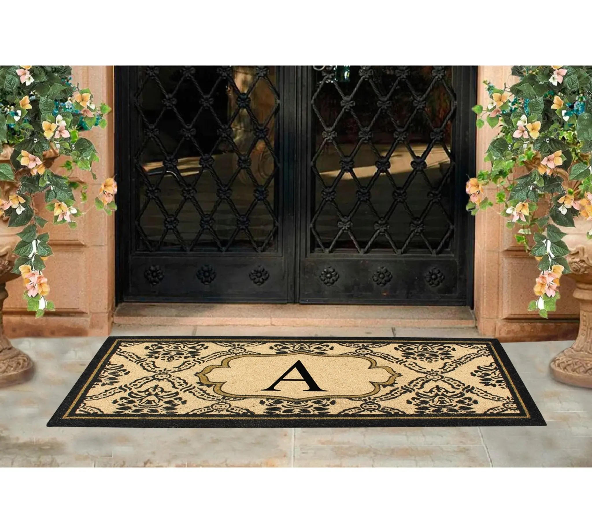 Uriel Large Monogram Doormat 30"X60"