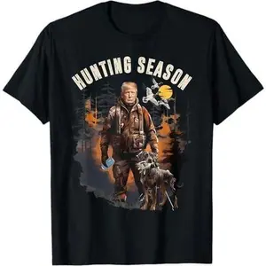 Hunting Season Camo Hunting Trump Duck Hunting Trump 2024 T-Shirt