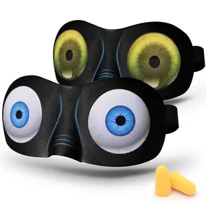 Cute 3D Sleeping Eye Mask Funny Blindfold Travel Sleep Masks Super Soft Weird Eye Cover for Men Women