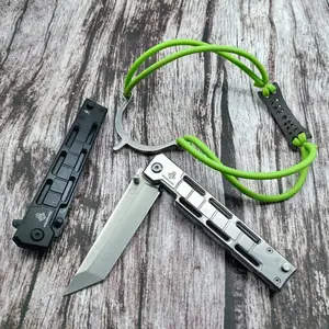 Portable multifunctional folding knife, high quality steel, pocket EDC tool, suitable for outdoor barbecue camping fishing hiking, men's father gift