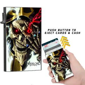 Overlord Anime Wallet Slim Style Officially Licensed Brand New Card Holder with Cash Strap