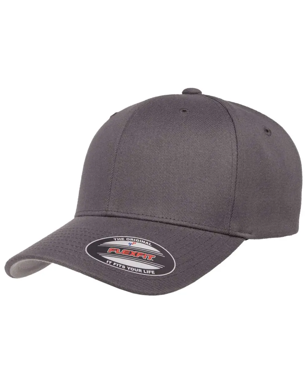 Flexfit 6-Panel Wool Cap – Mid Profile Hat, Unisex Streetwear Baseball Cap, Adjustable Casual Winter Hat
