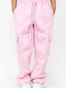 FB COUNTY HEAVYWEIGHT BAGGY CARGO SWEATPANTS Cotton Menswear Pocket Fleece Loose