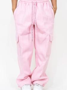 FB COUNTY HEAVYWEIGHT BAGGY CARGO SWEATPANTS Cotton Menswear Pocket Fleece Loose
