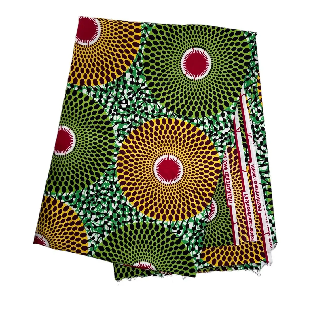 African Wax Print Sold by the Yard, 100% Cotton, Ankara