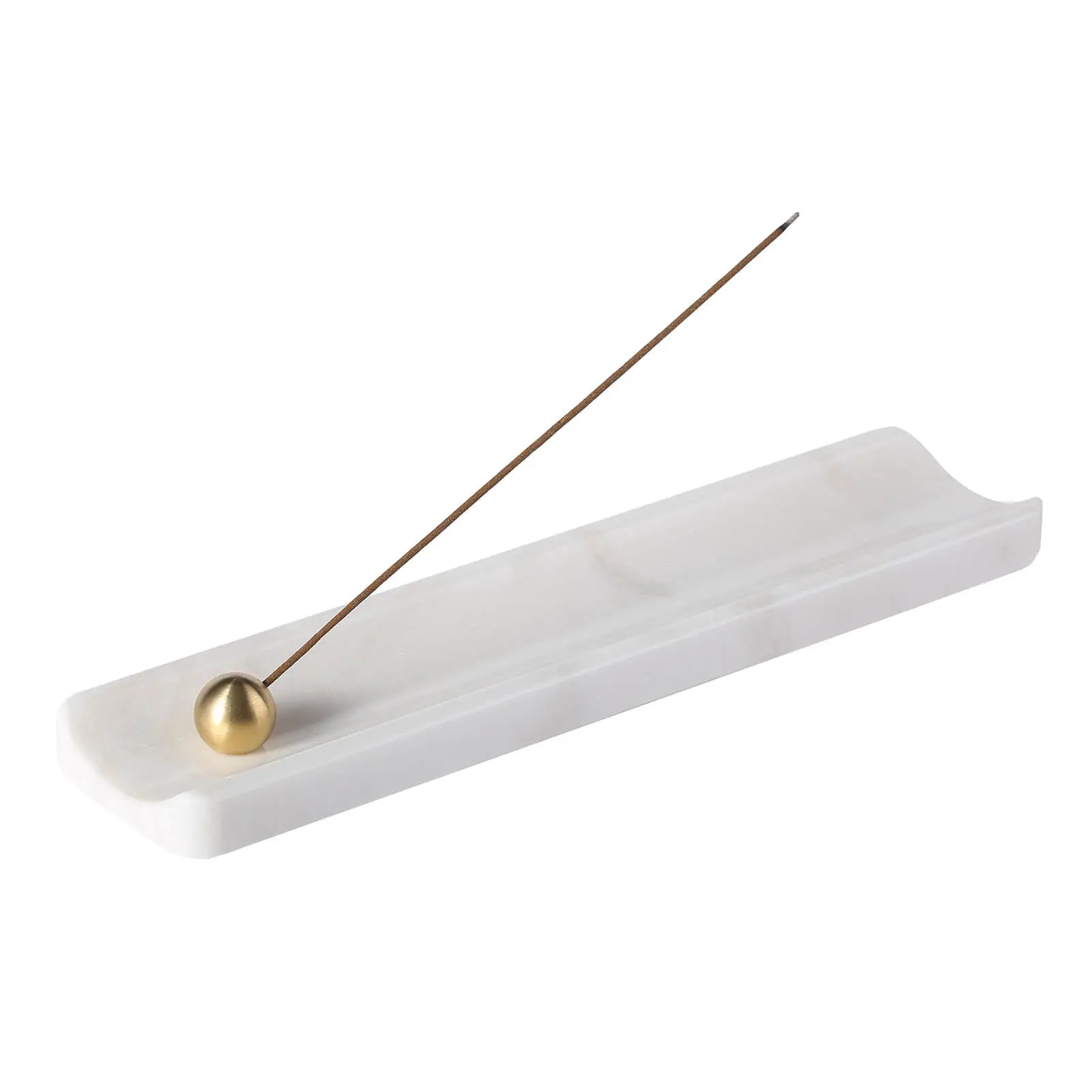 Incense Holder - Marble (Namib Bianco)