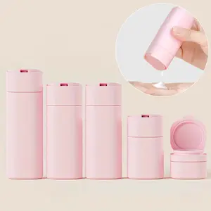 Portable Travel Bottle Set with Spoon & Label Stickers, Empty Refillable Storage Bottles for Shampoo, Conditioner, Lotion, Cleanser, Perfume Bottle