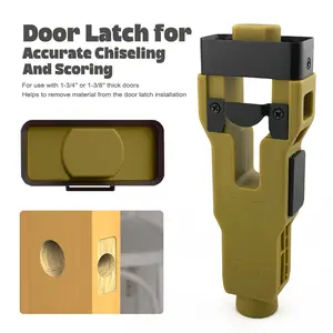 Door Latch Mortise Tool, Precision Engraving and Chisel Door Latch Installation Kit Suitable for 1-3/8' or 1-3/4' Thick Wooden Doors, Door Latch Tool for Clean and Precise Professional Installation
