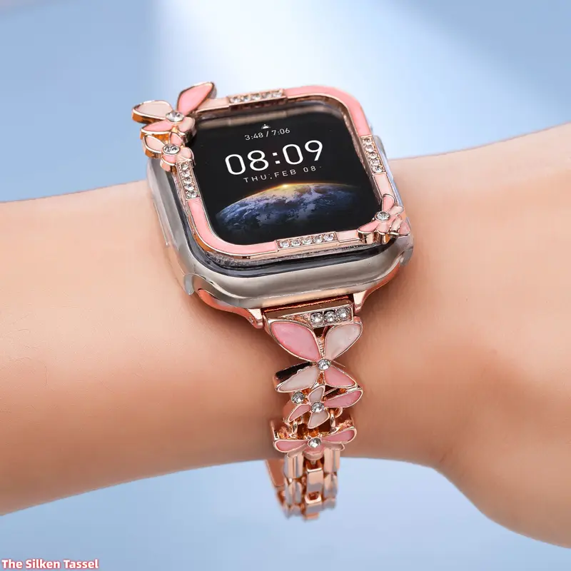 Kate Spade Clear Floral Apple Watch Band Flower kate spade apple watch band - TikTok Shop main image 3