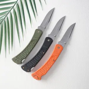 Compact folding knife, nylon fiberglass handle, high-quality fruit knife, with back clip, men's and women's gifts