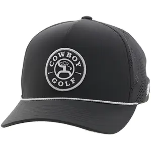 YOUTH "Draw" Hat Charcoal w/Black & White Circle Patch