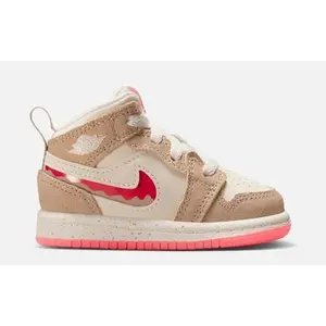 Toddler's Jordan 1 Mid SE Desert/Fusion Red-Pale Ivory (HJ5959 206)