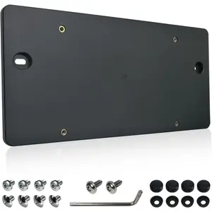 Plate Holder Bracket for Audi Q5 Q7 A3 A5 A8 Quattro, Bumper Tailgate Trunk Car Tag Frame Mounting Kit, Replaces: 8T 0827113 A01C, 8V. 5827113 B9B9