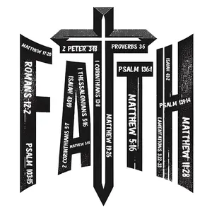 Faith Direct To Film Print, DTF Print, Ready To Press Print For T Shirts