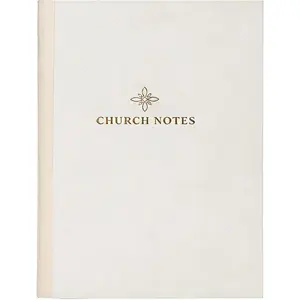- Selah Church Notes Journal -  Foil Cover, 5.1" x 7.8", 52 Sheets / 104 Pages, Guided Sermon Notebook with Scripture & Reflection Prompts, Paperback, Mothers Day
