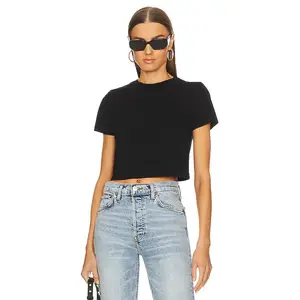 RE/DONE x Hanes Micro Tee in Black