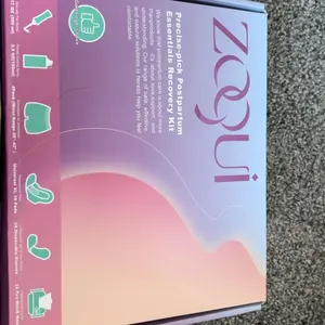 ZOQUI Postpartum Recovery Essentials Kit - Includes Postpartum Pads, Hot&Cold Packs, Cooling Liners, Peri Bottle, Cooling Spray, Disposable Underwear for Comfort and Hygiene