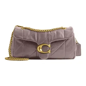 COACH Tabby 26 Quilted Leather Crossbody Bag in Ash Gray for Women