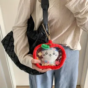 Plush Doll Storage Bag, Cute Keychain Design, Lightweight Polyester Pouch, Cosplay Accessories, Essential for Anime Fans