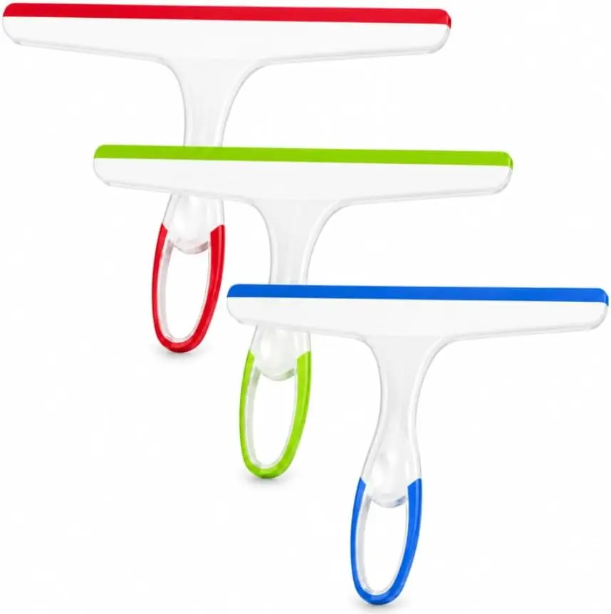 Shower Squeegee for Glass Doors, 3pcs Bathroom Squeegee for Shower Glass