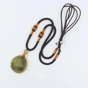 Moldavite Crystal 14K Gold Plated Necklace,Czech Meteorite Tektite Crystal Birthstone Necklace,Irregular Shape
