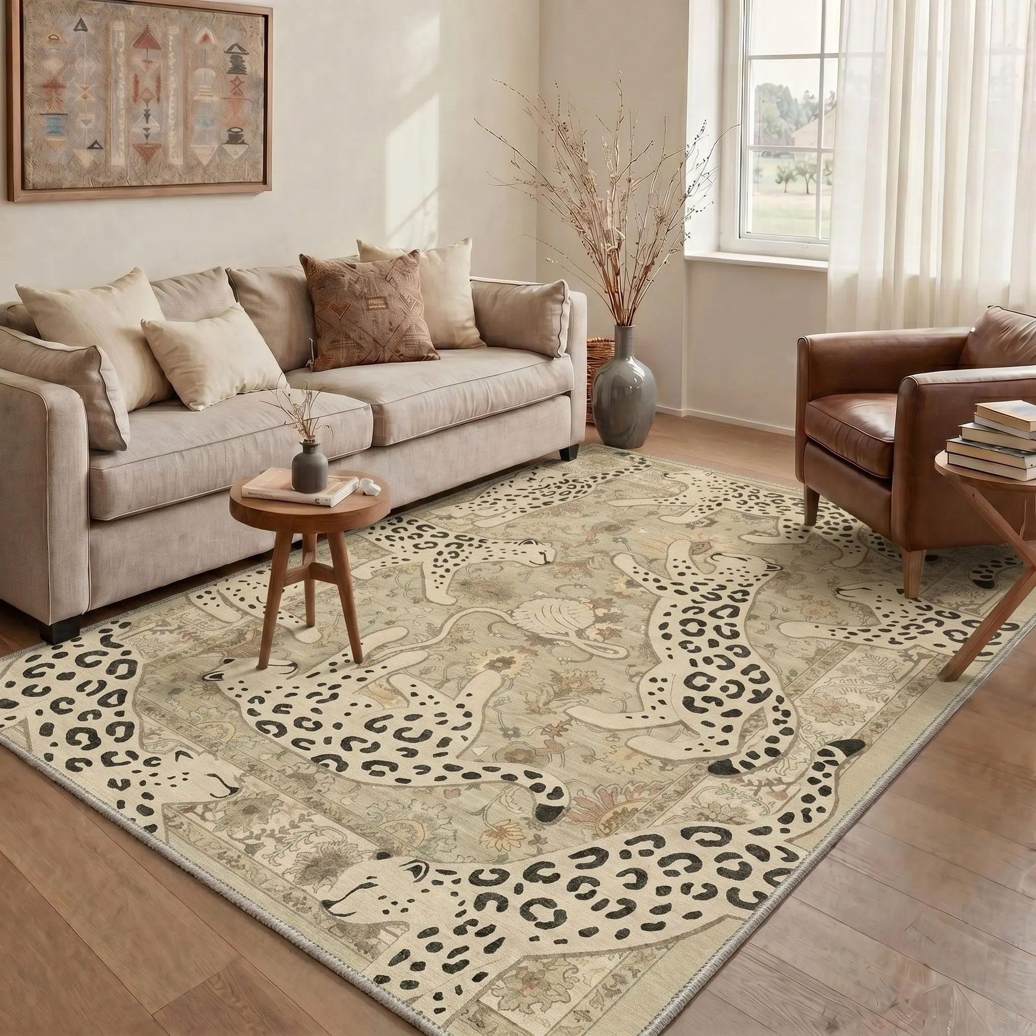 【Deals For You Days】BEIMO Carpet – Soft, Non-Slip, Pet Friendly, Machine Washable Area Rug, Floor Rug Perfect for Living Room, Bedroom, Kitchen, Hallway, Modern Home Decor ,ARN1770- ARB