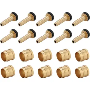 10 Set Hydraulic Disc Brake Olive Connector and Insert for Bicycle Bike Brake Hose Replacement Part