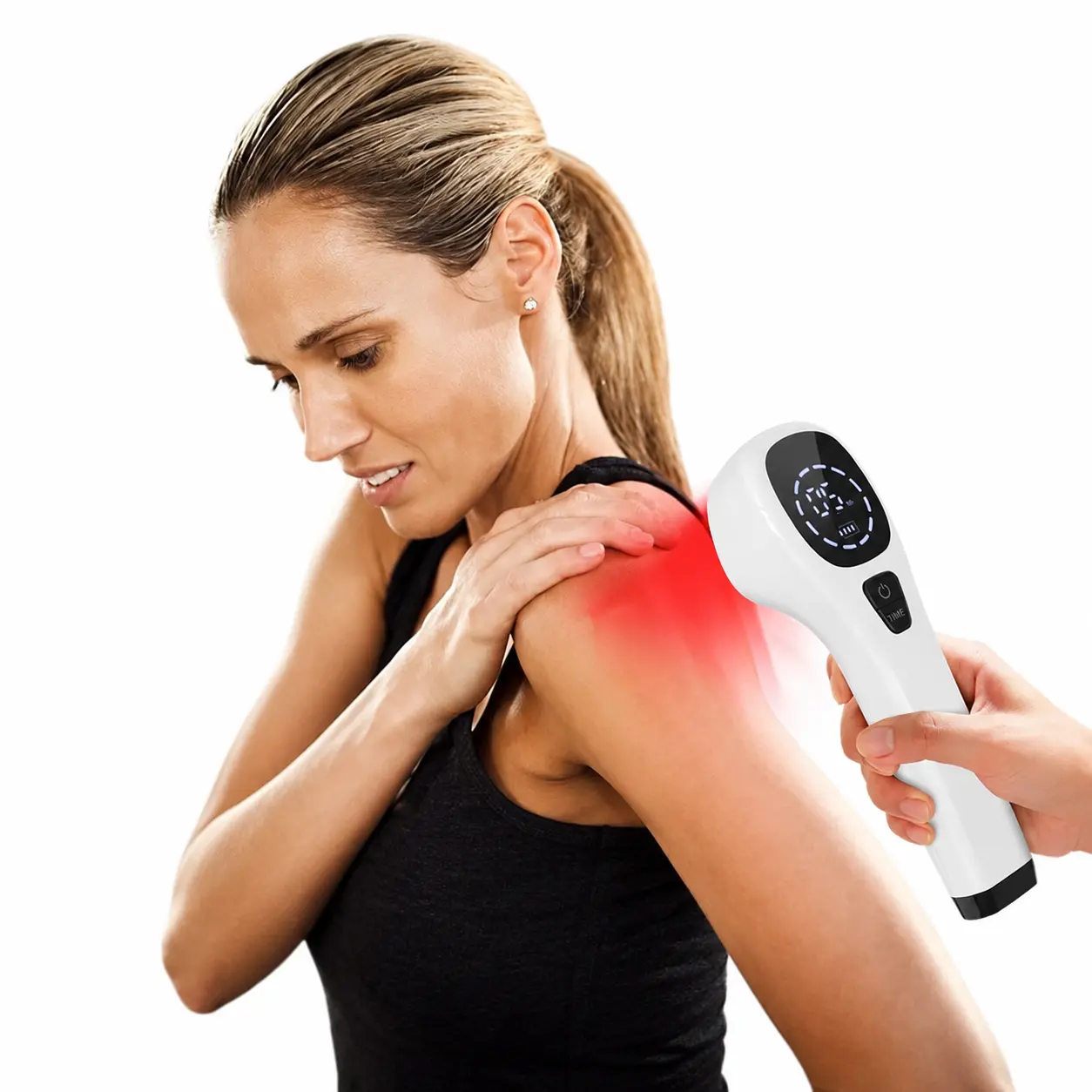 KTS Red Light Therapy Wand, Handheld Near-Infrared 650nm & 808nm Light for Muscle & Joint Pain Relief on Knee & Arm, Portable Device for People & Pets, Sleep Aid, Usb Port, Youth, 5-30 Minutes