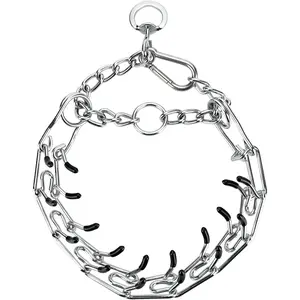 Stainless Steel Dog Training Collar, Quick Release Buckle, Adjustable Collar for Large Dogs Neck Girth 12"-17"
