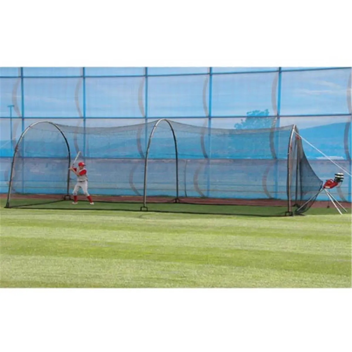 212 MAIN Heater Xtender 30 ft. Home Batting Cage, Baseball Training Equipment, for Home Use