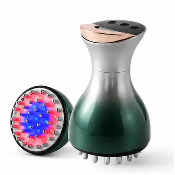 Electric Meridian Brush with 35 Levels Heat & Vibration, Handheld Massage Tools for Relaxation, Rechargeable Device, Portable White Gift for Parents, vibratory massager