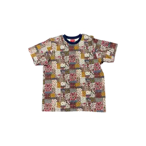 Supreme Patchwork Paisley S/S Top Dark Red T-Shirt
