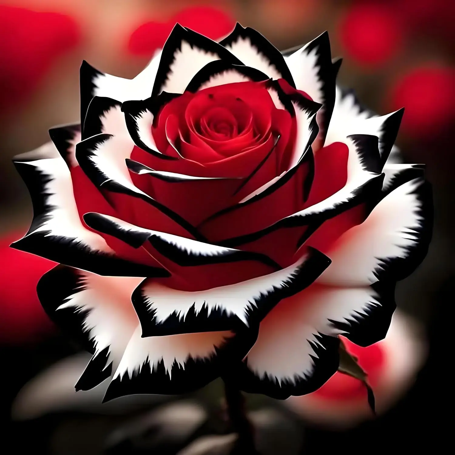 ToyVerse Flower Diamond Art Kit for Adults, Vibrant Red and White Rose Diamond Painting Kits for Beginners, DIY Full Round Drill Diamond Dots with Gem Art for Home Wall Decor 14x14 inch